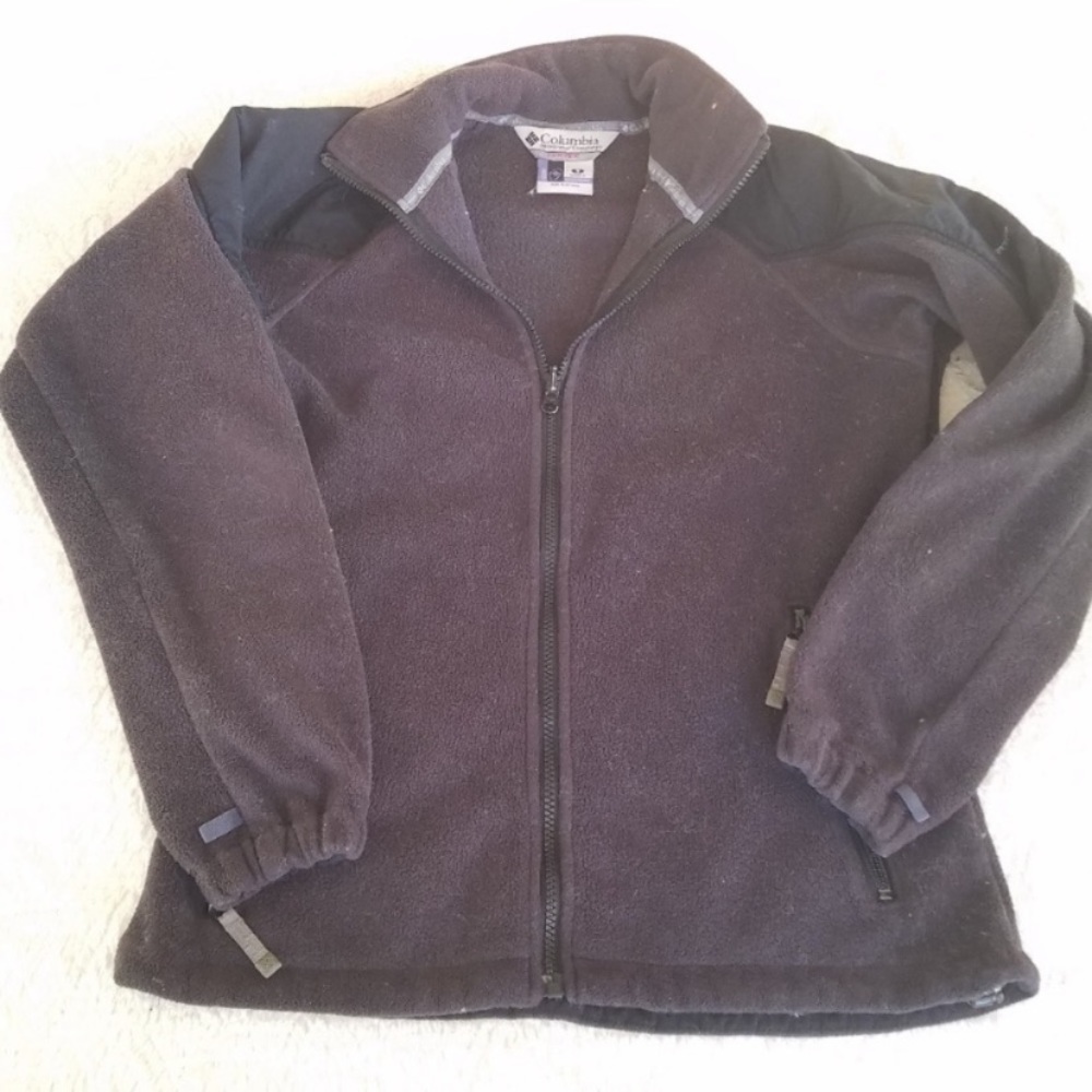 🌈 Columbia fleece size Small Black Vertex GUC